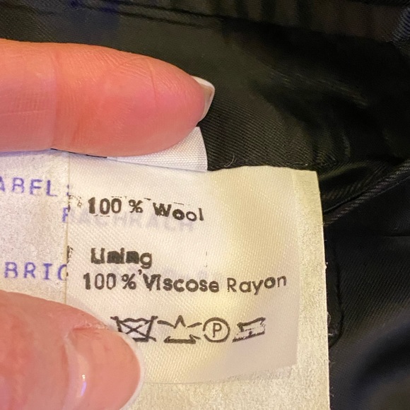 Bachrach Mens Charcoal Wool 3 Button Blazer  / Mens Size L 42 - Picture 12 of 15